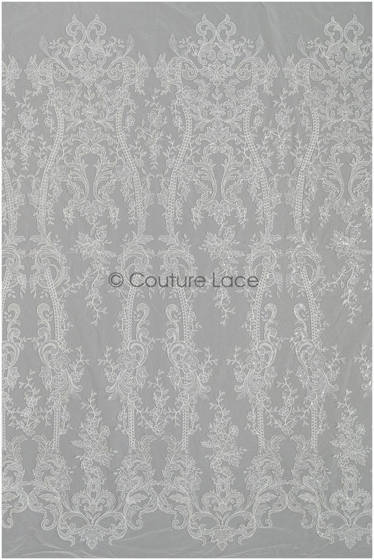 Romantische Braut Spitze Off-White/ Blumen Spitze/ Hochzeitskleid Spitenstoff/ Brautsptze// L21-085B