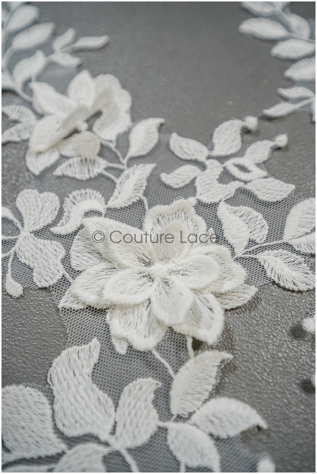 3D Blumen Spitzen Applikation, 3D Blumen Applikation, Lace Blumen Applikation, Spitzen Applikation, 3D Hochzeitskleid Spitze Applikation, Braut Blumen Aufnäher// A21-251