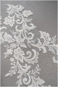 Wildflower lace applique, lace flower applique, lace flower applique, bridal lace flower applique // A21-246