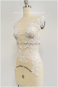 Wildflower lace applique, lace flower applique, lace flower applique, bridal lace flower applique // A21-246