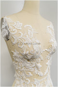 Wildflower lace applique, lace flower applique, lace flower applique, bridal lace flower applique // A21-246