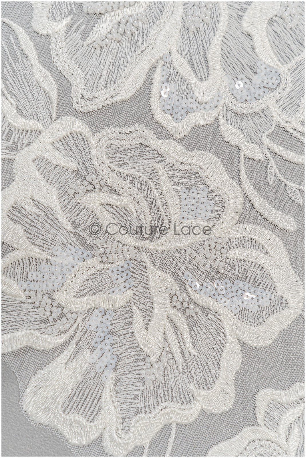 Perlen Applikation für Brautkleid, Blumenspitze Aufnäher, bestickte Spitzenapplikation, Brautapplikation// A21-224