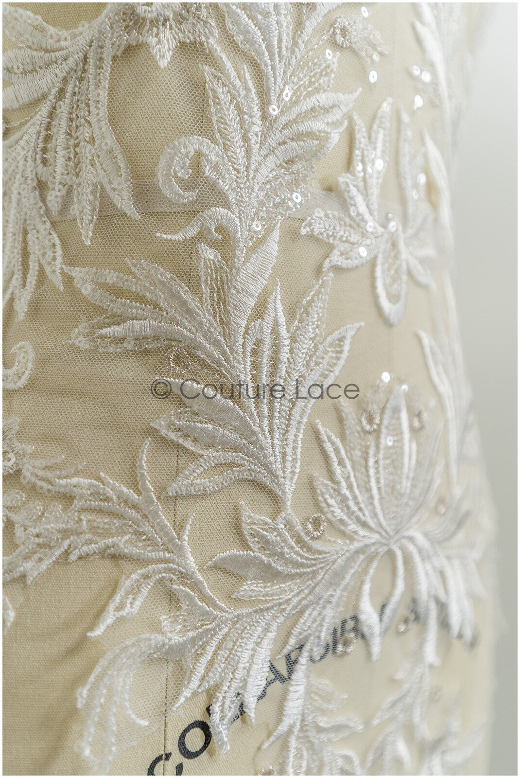 Floral lace applique for wedding dress, floral lace patch, embroidered lace applique, bridal applique// A21-202