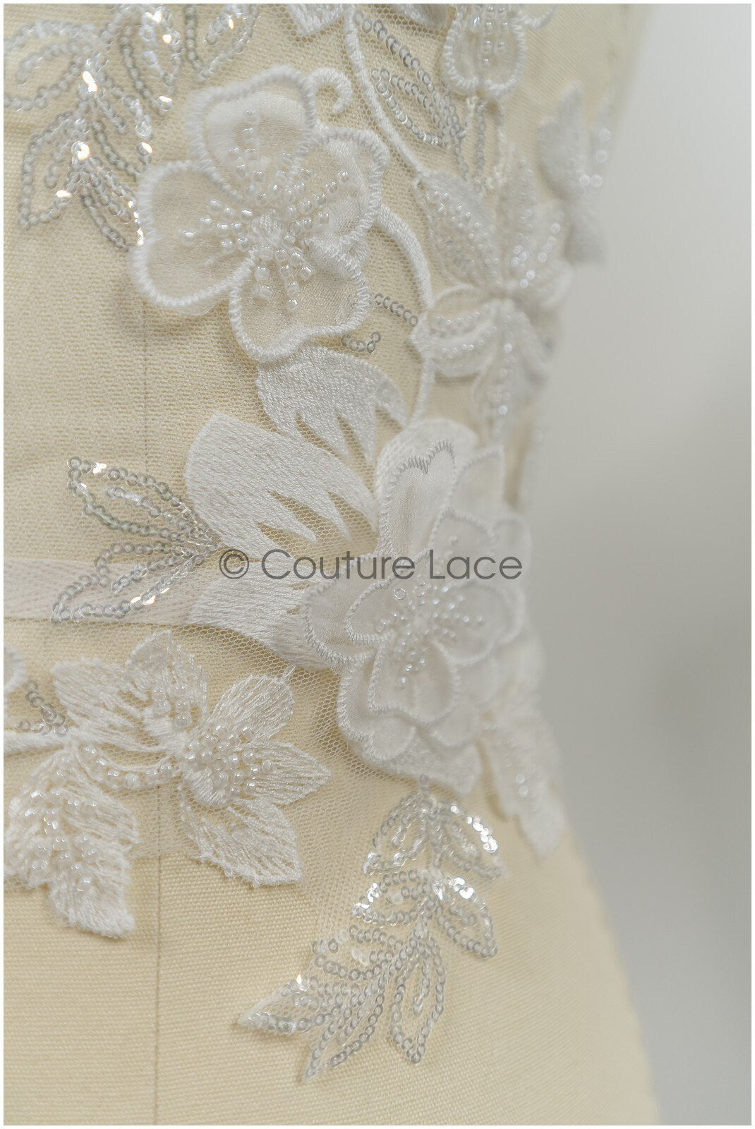 3D Blumen Spitzen Applikation, 3D Blumen Applikation, SpitzenBlume Applikation, Spitzen Applikation, 3D Brautkleid Spitzen Applikation, BrautSpitze Applikation// A21-207