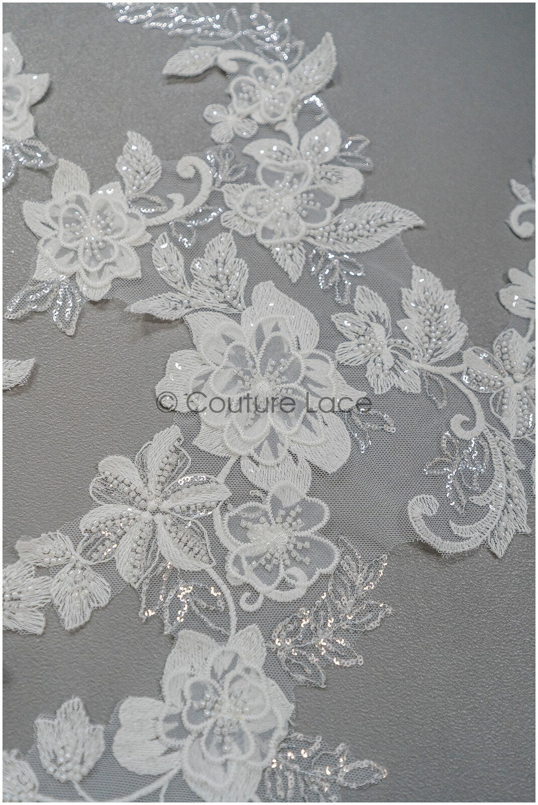 3D Blumen Spitzen Applikation, 3D Blumen Applikation, SpitzenBlume Applikation, Spitzen Applikation, 3D Brautkleid Spitzen Applikation, BrautSpitze Applikation// A21-211