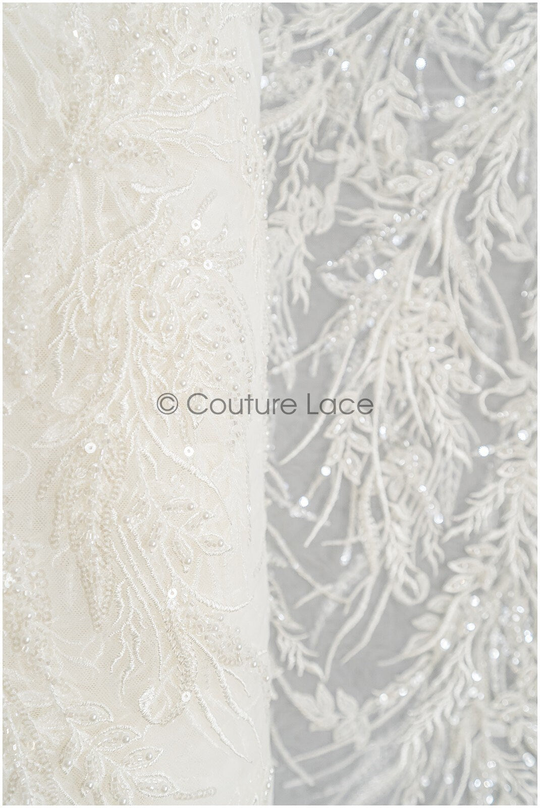 Perlen Spitzenstoff Off-White/ Brautspitze mit Perlen/ Hochzeitskleid Spitze/ Brautspitze// L22-280B