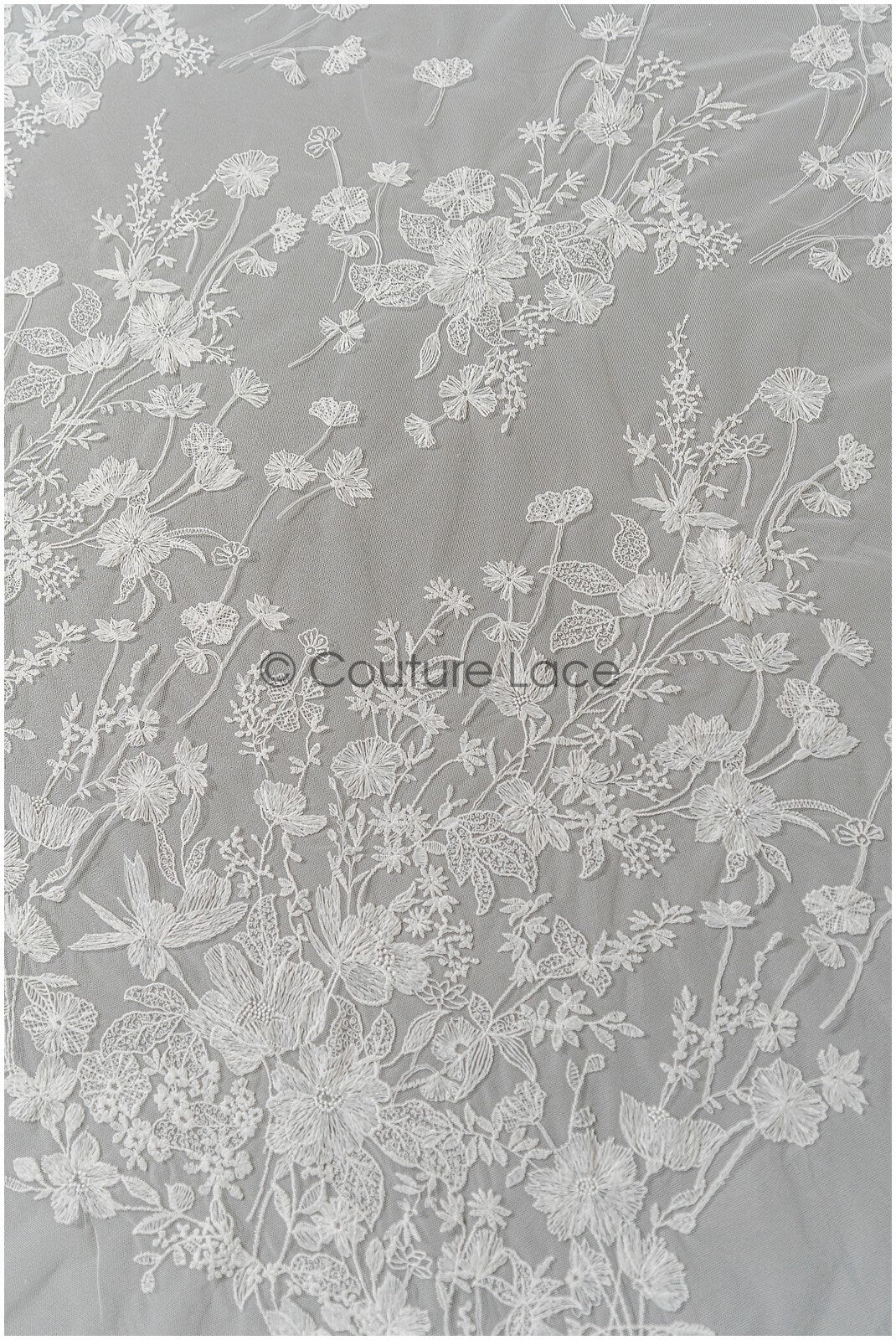 Blumen Braut Spitze Off-White/ Brautspitze/ Blumen Hochzeit Spitze/ Couture Spitze// L22-311B