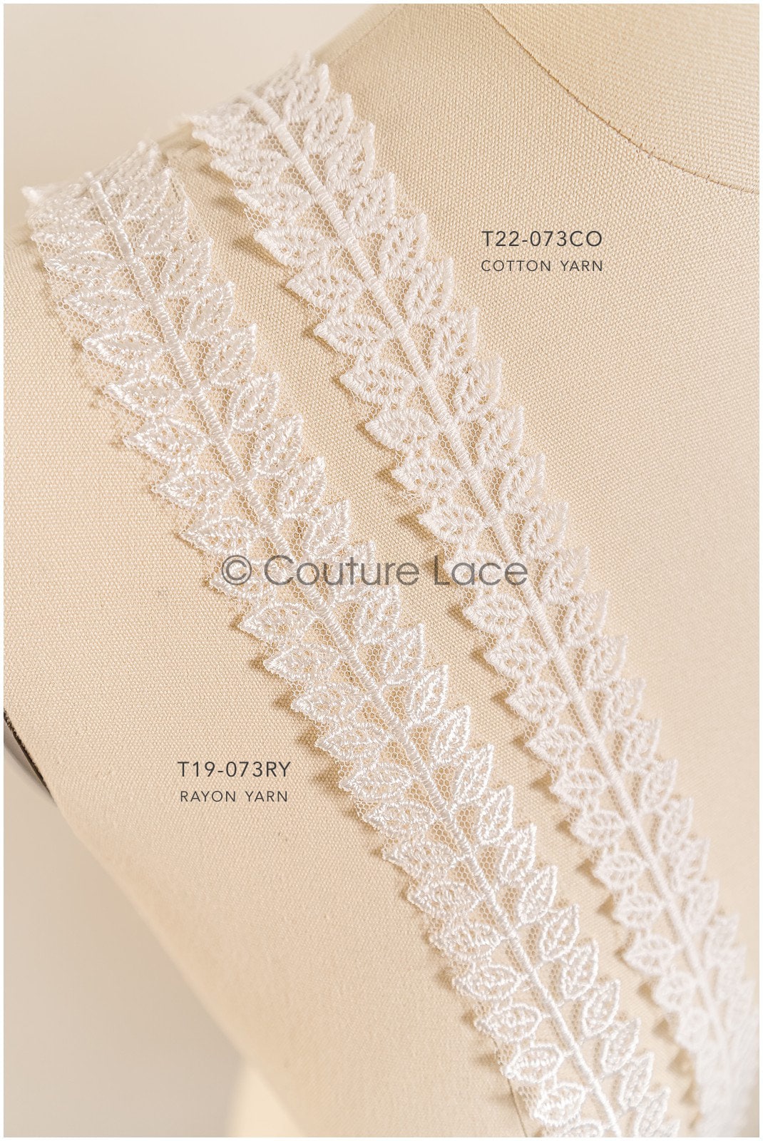 Leaf lace trim off-white/ boho lace trim/ embroidered bridal lace/ lace veil trim// T22-073CO