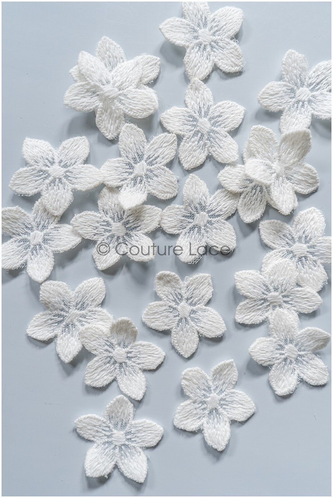 20pcs. Lace flowers for sewing/ 3D flower lace applique/ 3D lace flower/ wedding dress lace applique/ bridal lace// A22-163C