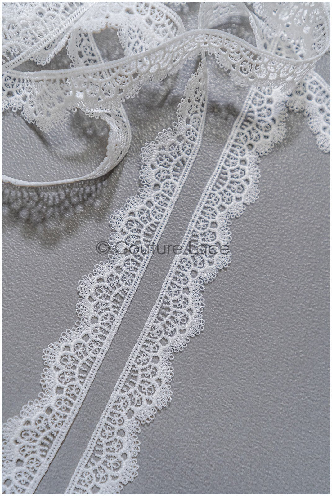 4yds Boho Crochet Lace Off-White/ Geometric Lace Trim/ Bridal Guipure Lace Trim// T22-166