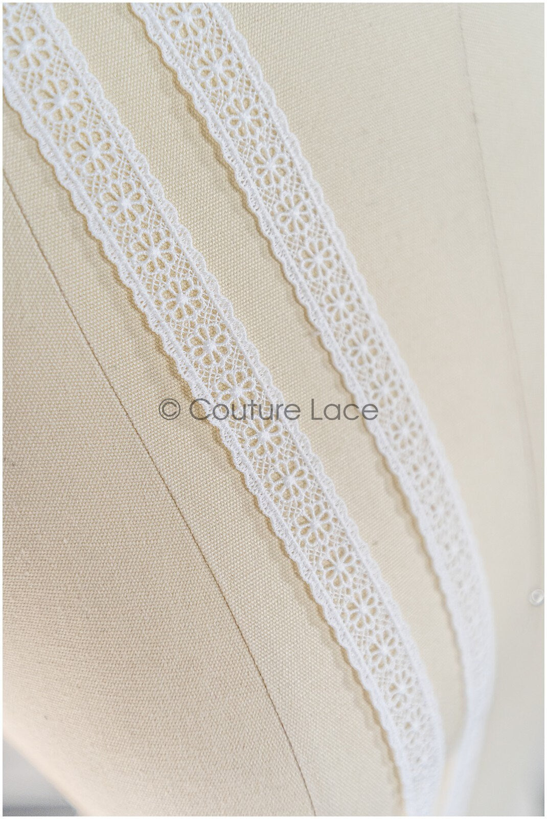 5yds Boho Spite Trim Off-White/ Geometric Lace Trim/ Bridal Lace Trim/ Veil Lace// T22-169