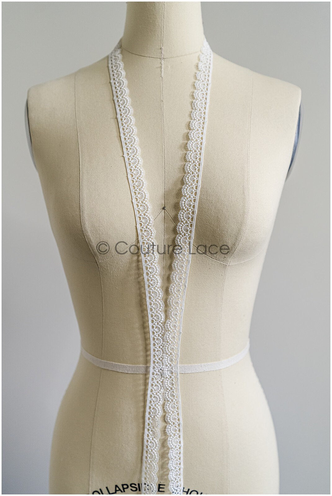 5yds Boho Lace Trim Off-White/ Geometric Lace Trim/ Bridal Guipure Lace Trim// T22-175