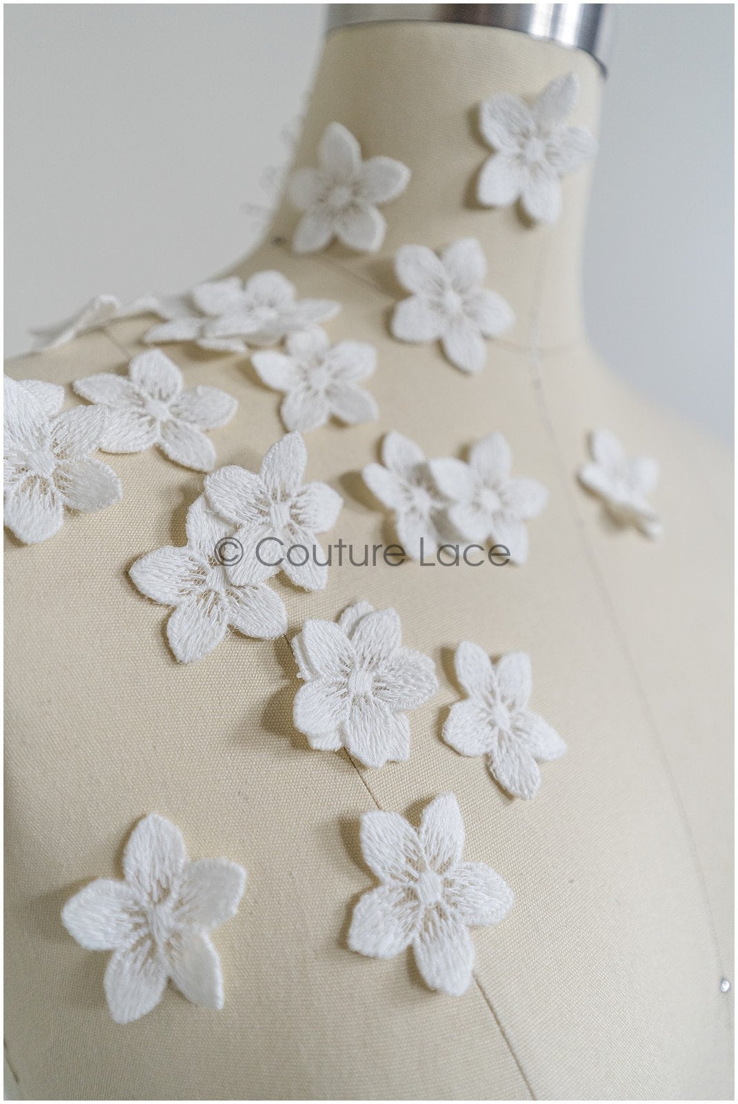 20pcs. Lace flowers for sewing/ 3D flower lace applique/ 3D lace flower/ wedding dress lace applique/ bridal lace// A22-163C