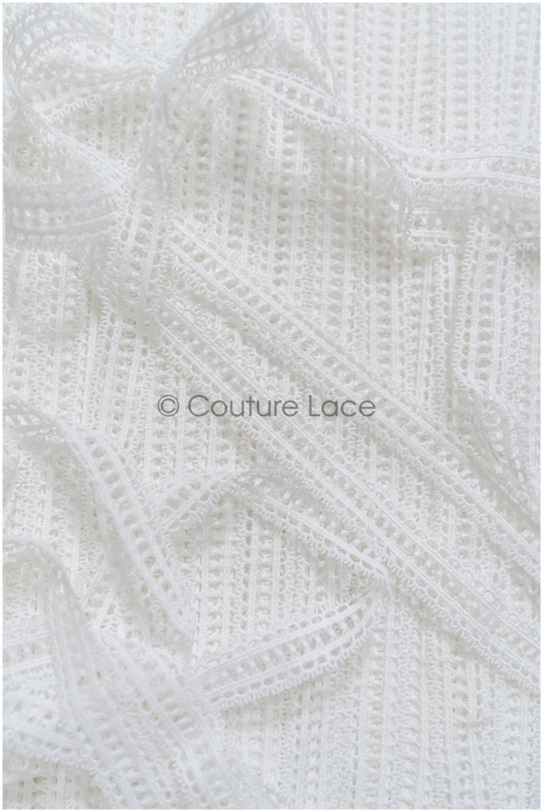 5yds Boho Crochet Lace Off-White/ Bridal Lace Trim/ Guipure Lace Trim/ Lace Veil// T22-168
