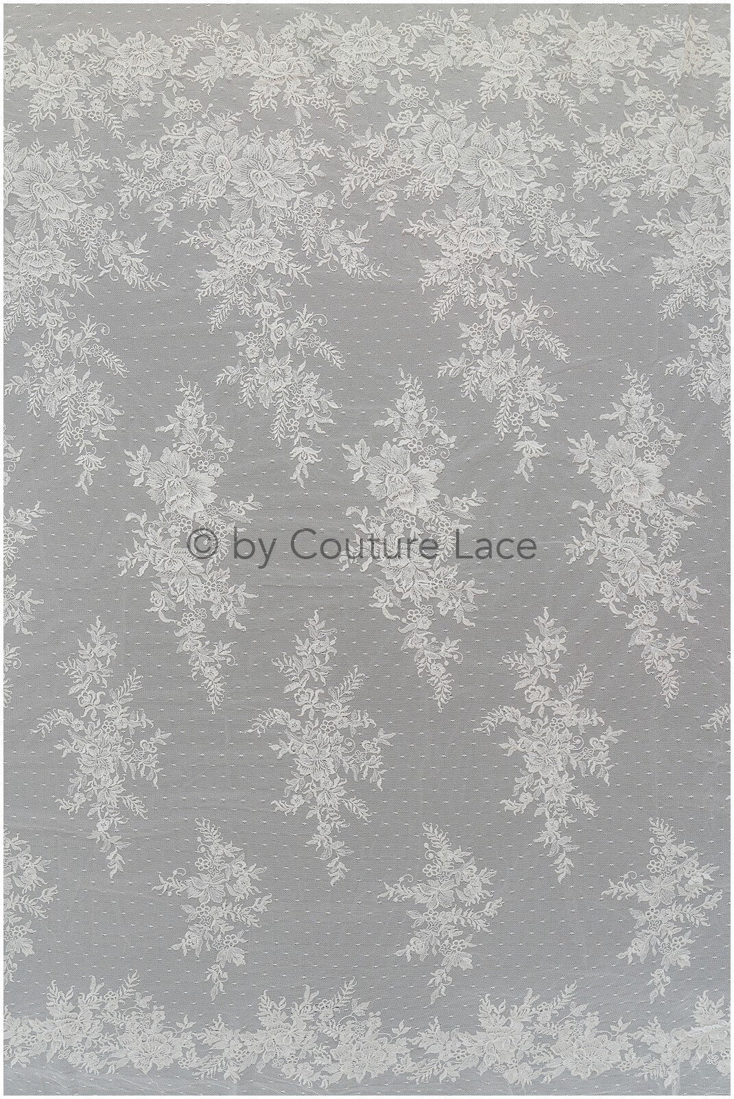 Romantischer Blumen Spitzenstoff Off-White/ Hochzeitskleid Spitzenstoff/ Braut Blumenspitze/ bestickter Spitzenstoff/ Spitzenschleier// L19-033