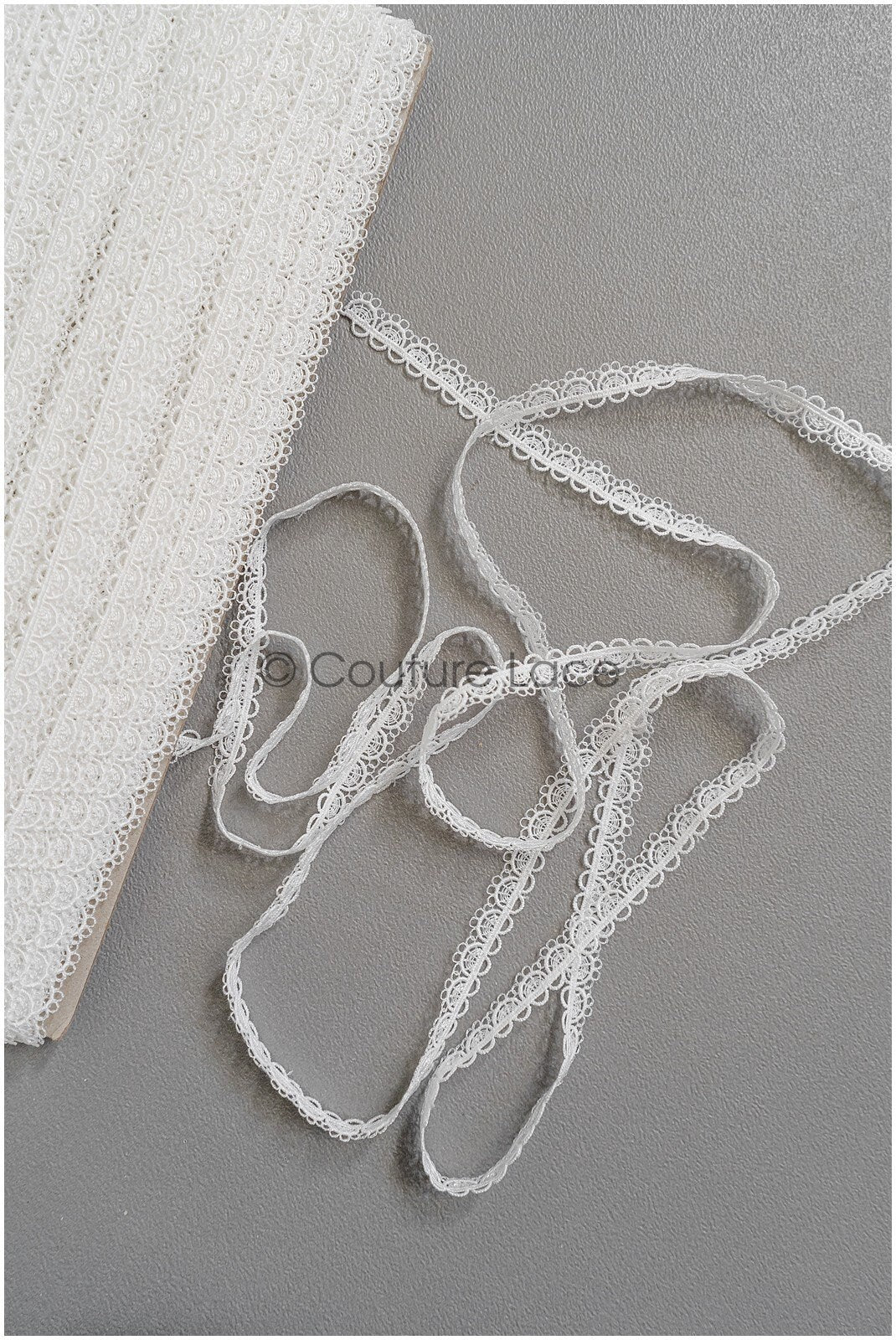 4yds Boho Lace Trim Off-White/ Bridal Lace Trim/ Guipure Lace Trim/ Wedding Dress Lace// T22-189