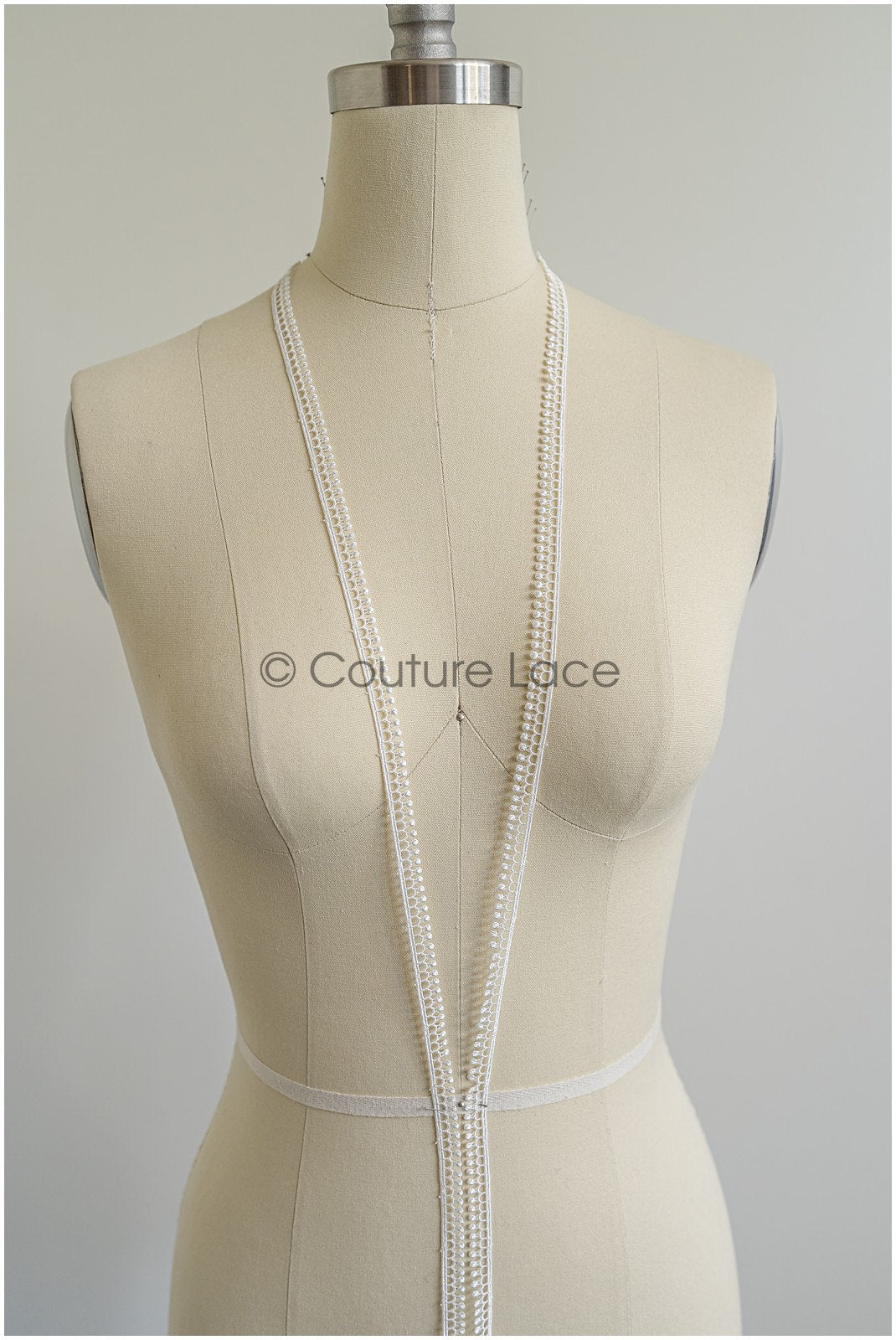 4yds Boho lace trim off-white/ geometric lace trim/ bridal guipure lace// T22-190