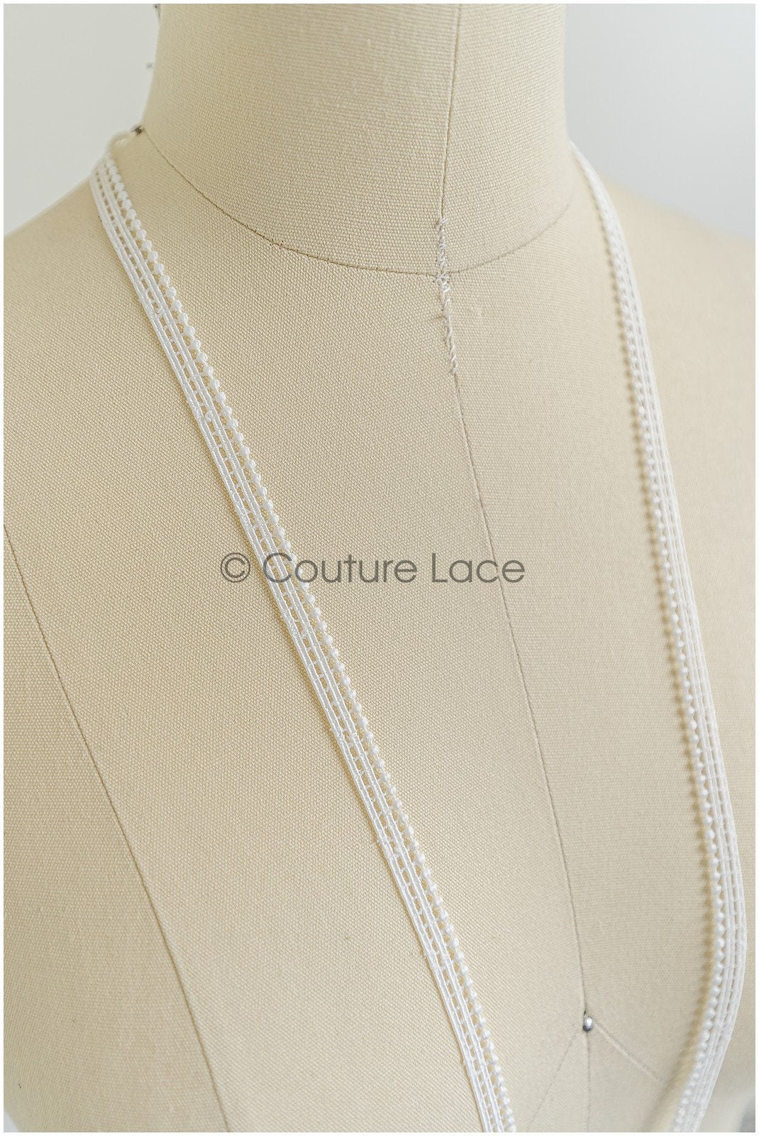 4yds Boho Lace Trim Off-White/ Crocheted Lace Trim/ Bridal Guipure Lace/ Dot Lace Trim// T22-196