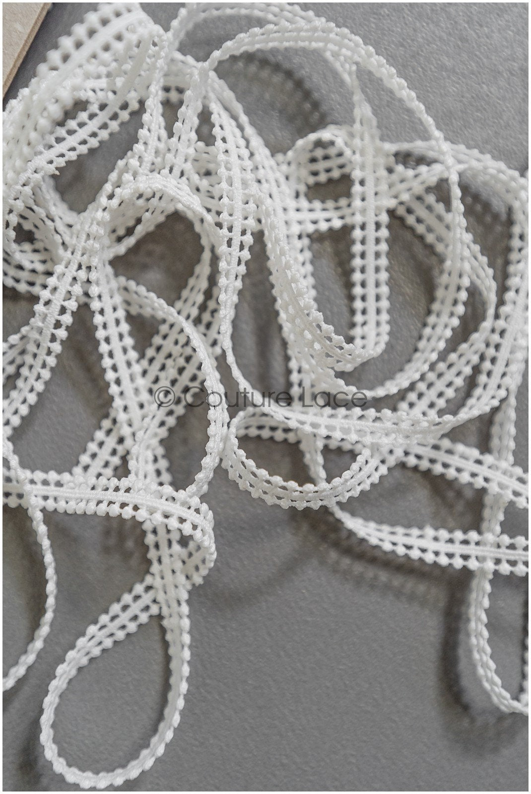 4yds Boho Lace Trim Off-White/ Bridal Lace Trim/ Guipure Lace Trim/ Dot Lace// T22-205