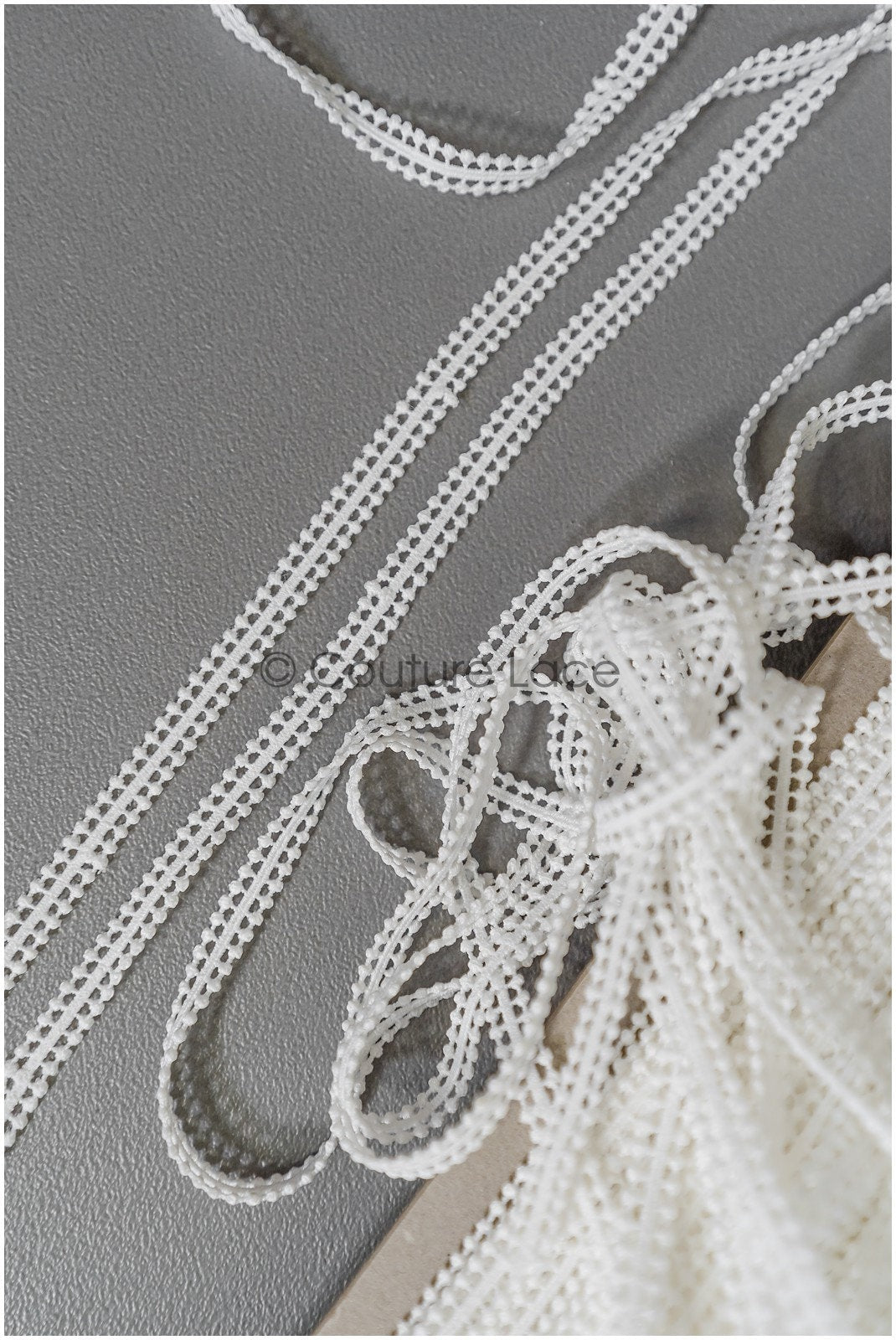 4yds Boho Lace Trim Off-White/ Bridal Lace Trim/ Guipure Lace Trim/ Dot Lace// T22-205