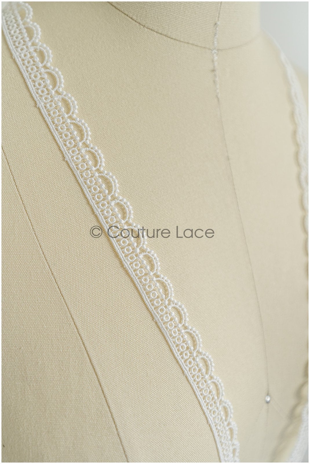 4yds Boho Lace Trim Off-White/ Lace Trim for Wedding Dresses/ Guipure Lace/ Dot Lace// T22-207
