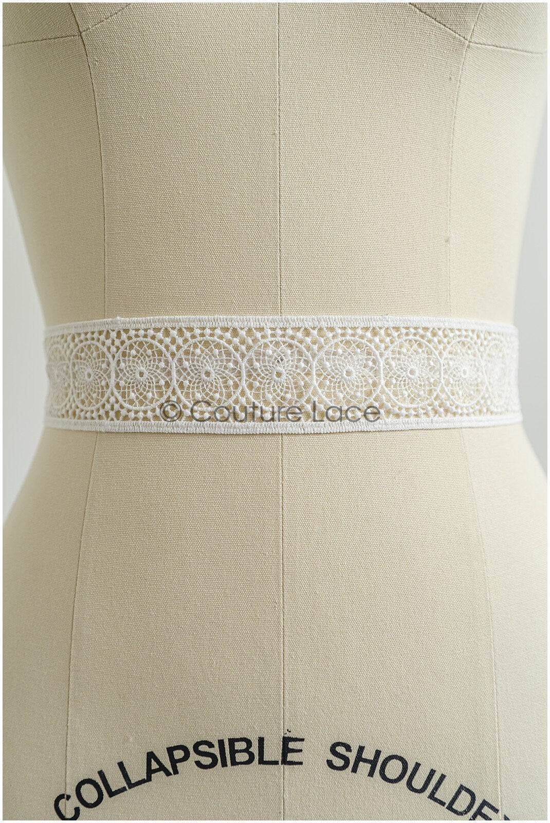 4yds Boho Lace Trim Off-White/ Bridal Lace Trim/ Crocheted Lace/ Lace Trim/ Dreamcatcher Lace Trim// T22-211