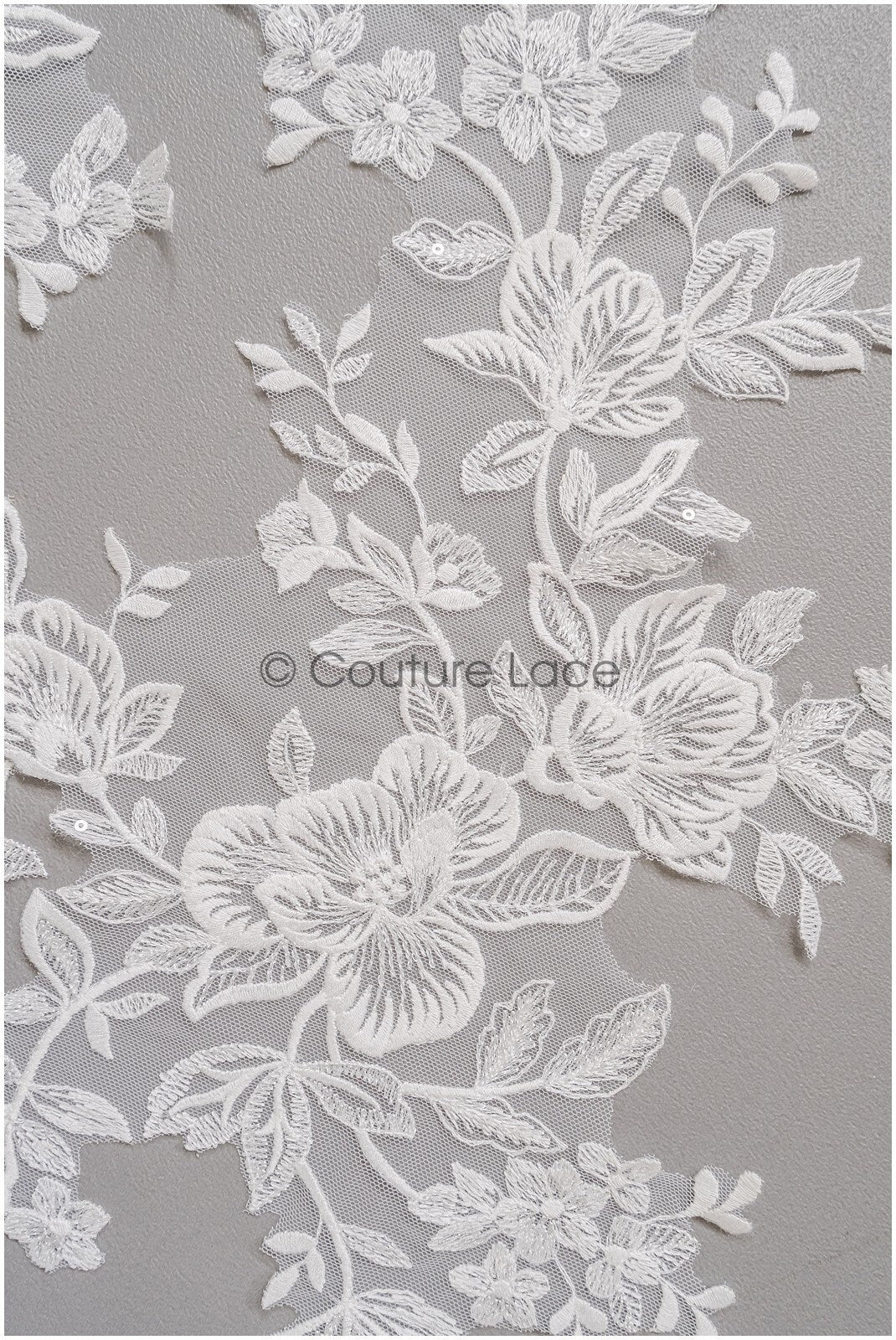 romantischer Blumen-Spitzenaufnäher / Baumwollblumen Applikation / Hochzeitskleid Spitzenapplikation / Brautblumen Applikation// A22-267