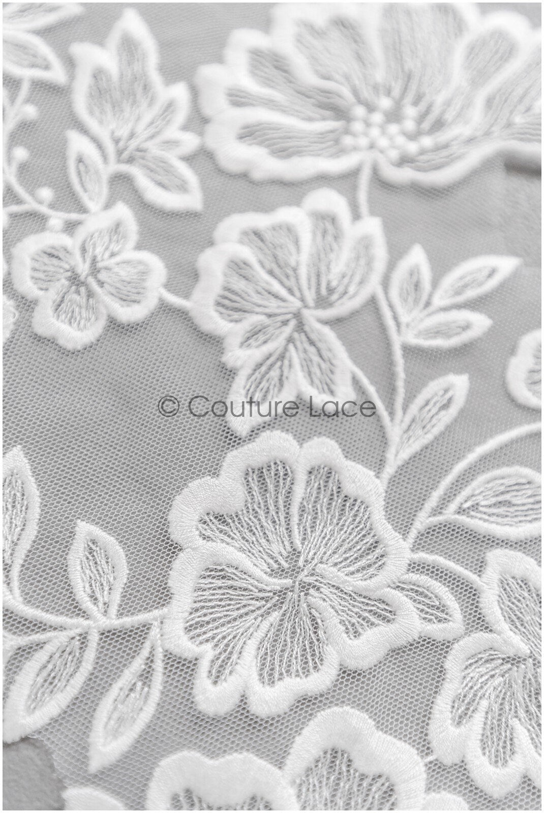 romantischer Blumen-Spitzenaufnäher/ Baumwollblumen Applikation/ Hochzeitskleid Spitzenapplikation/ Brautblumen Applikation// A22-277