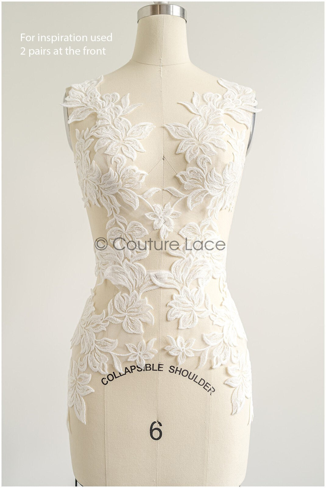 romantischer Magnolien Spitzenaufnäher / Baumwollblume Applikation / Hochzeitskleid Spitzenapplikation / Braut Magnolien Applikation// A22-271