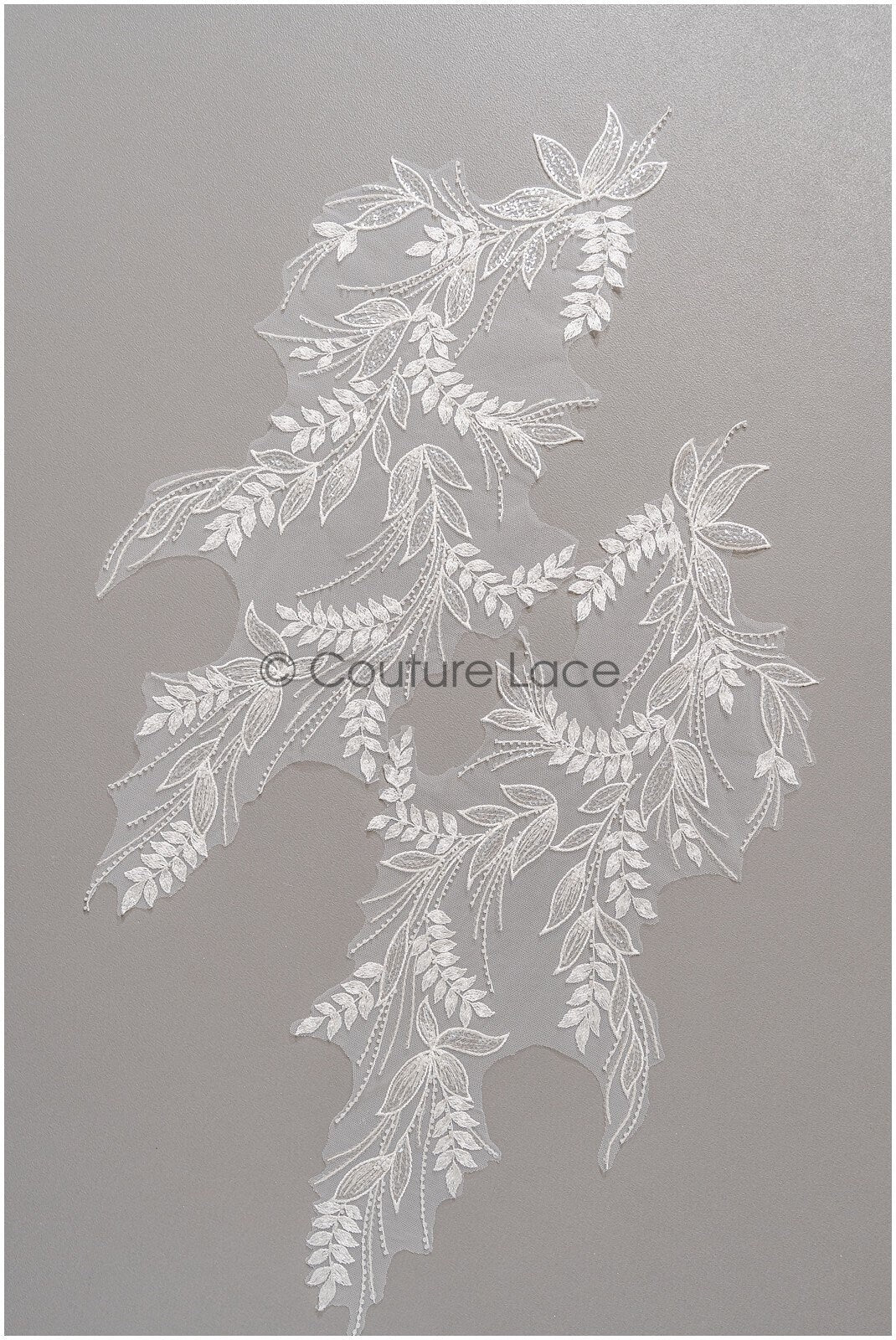 romantischer Blumen-Spitzenaufnäher / Baumwollblumen Applikation / Hochzeitskleid Spitzenapplikation / Brautblumen Applikation// A22-261