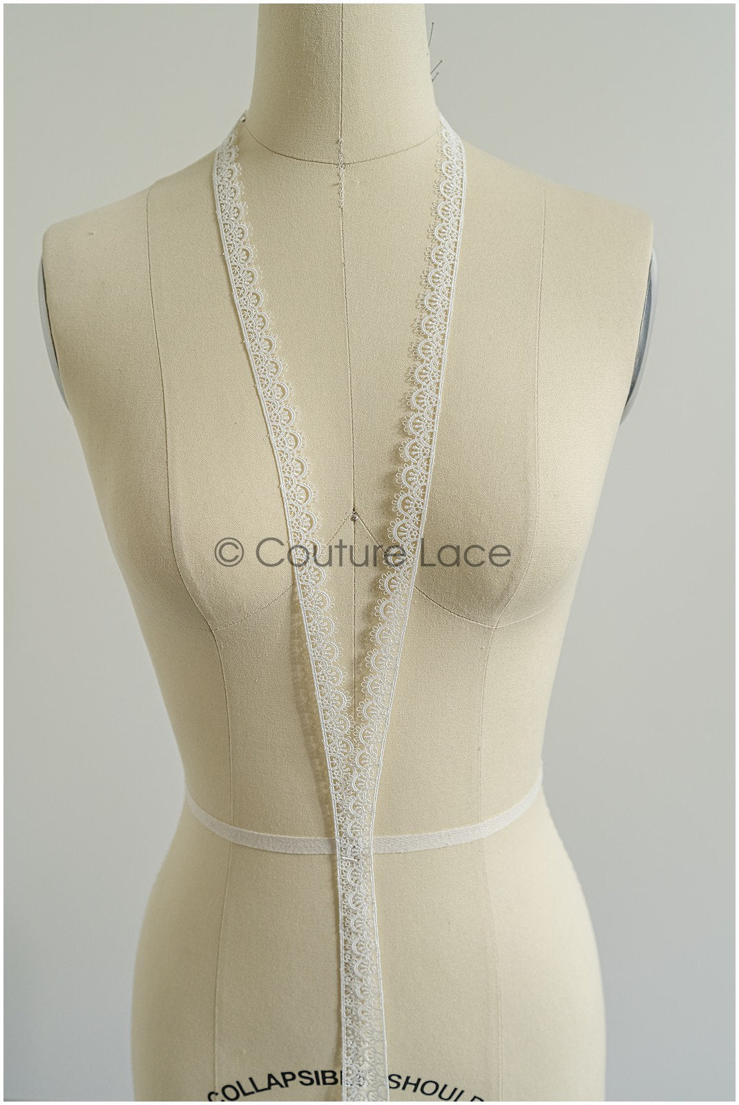 4yds / off-white boho crochet lace trim / geometric lace trim / bridal guipure lace trim / off-white dot lace trim // T22-220