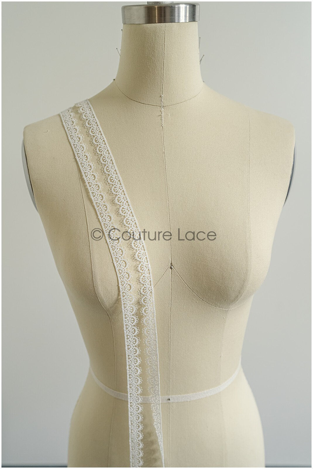 4yds / off-white boho crochet lace trim / geometric lace trim / bridal guipure lace trim / off-white dot lace trim // T22-220