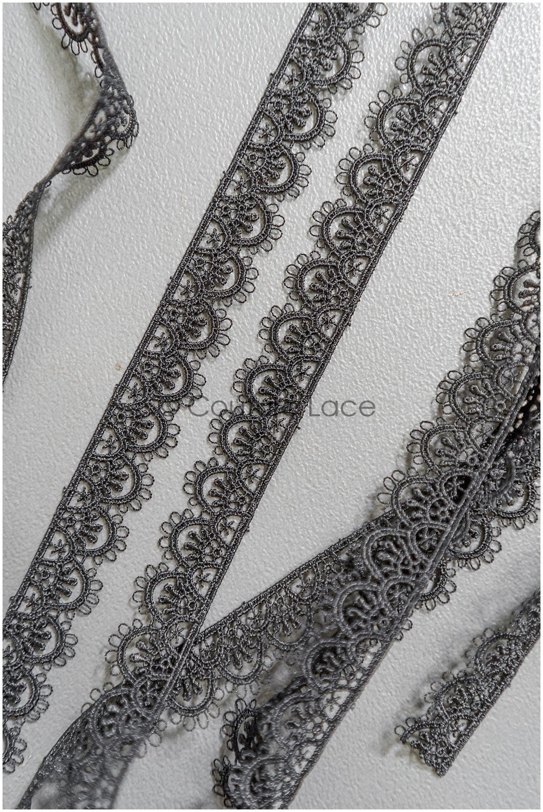 4yds / black boho crochet lace trim / geometric lace trim / bridal guipure lace trim / black lace // T22-221