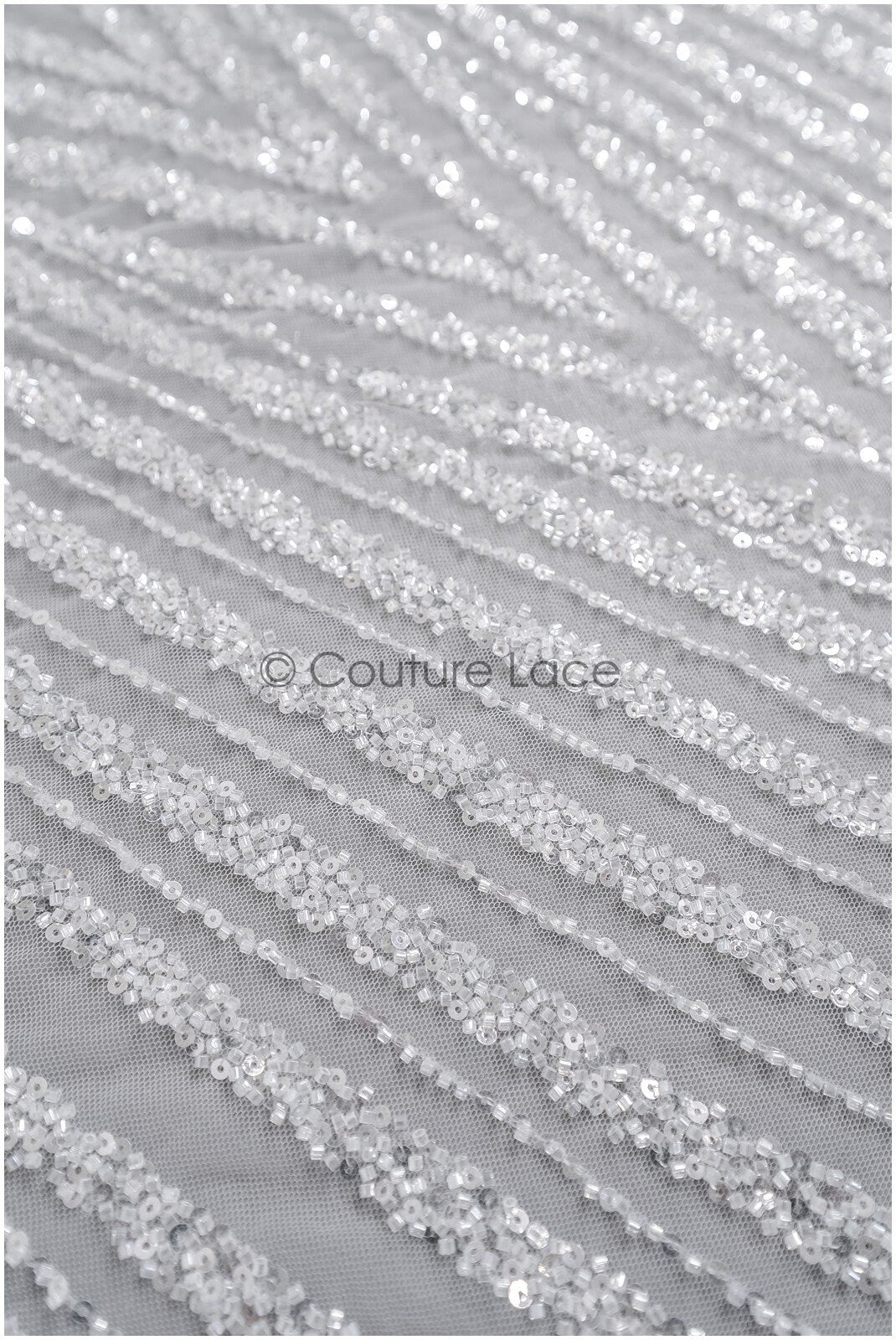 Schwere Perlen Brautspitze Off-White/ Couture Spitzenstoff mit Perlen/ schwere Hochzeitsspitze/ Brautspitze Stoff// L22-099