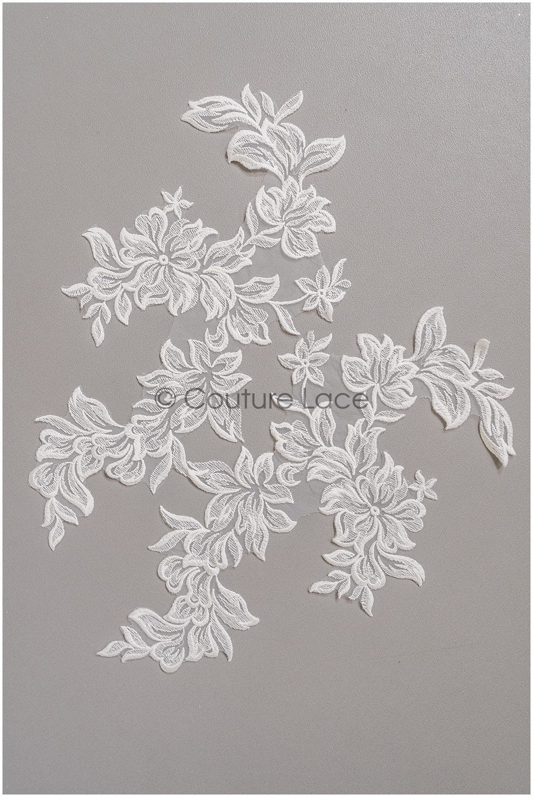 romantischer Magnolien Spitzenaufnäher / Baumwollblume Applikation / Hochzeitskleid Spitzenapplikation / Braut Magnolien Applikation// A22-271