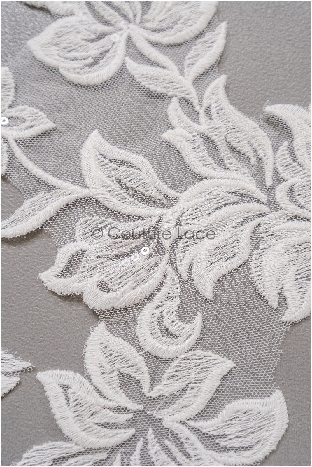 romantischer Magnolien Spitzenaufnäher / Baumwollblume Applikation / Hochzeitskleid Spitzenapplikation / Braut Magnolien Applikation// A22-271