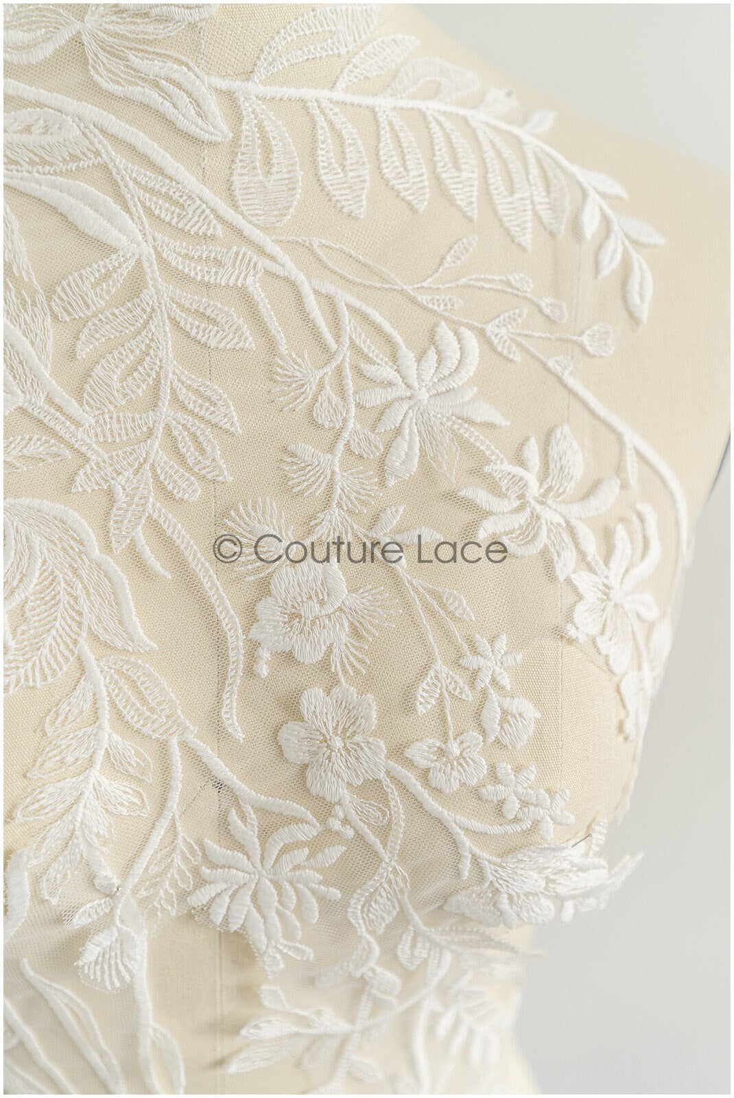 romantischer Wildblumen Spitzen Aufnäher / Wildblumen Applikation / Hochzeitskleid Spitzenapplikation / Braut Wildblumen Applikationen// A22-276