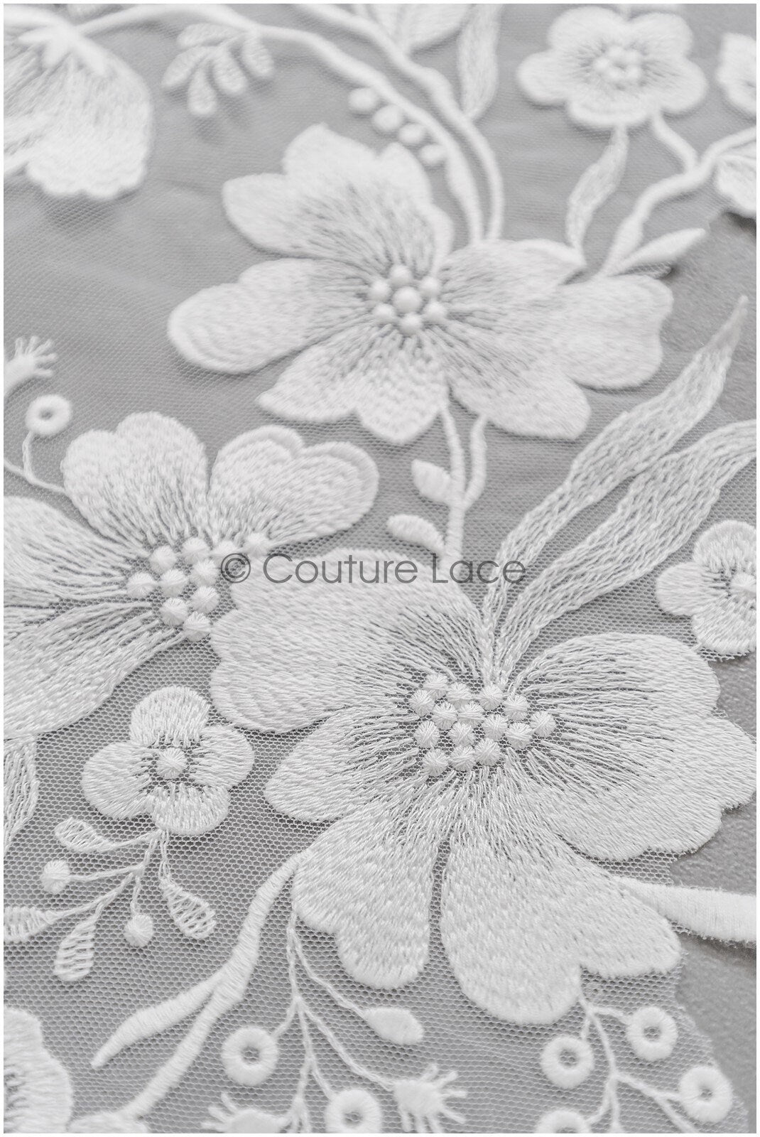 romantischer Wildblumen Spitzen Aufnäher / Wildblumen Applikation / Hochzeitskleid Spitzenapplikation / Braut Wildblumen Applikationen// A22-281