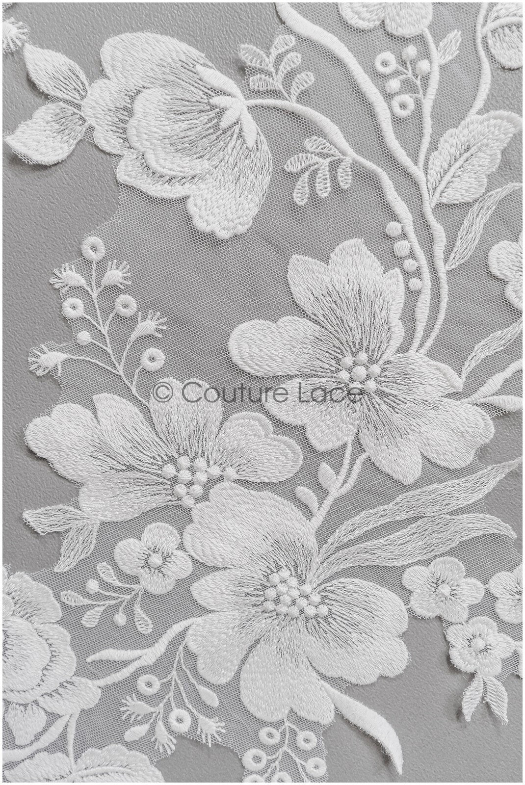 romantischer Wildblumen Spitzen Aufnäher / Wildblumen Applikation / Hochzeitskleid Spitzenapplikation / Braut Wildblumen Applikationen// A22-281