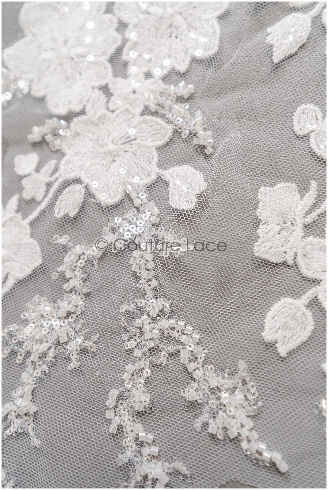 romantischer Blumen-Spitzenaufnäher/ Baumwollblumen Applikation/ Hochzeitskleid Spitzenapplikation/ Brautblumen Applikation// A22-260