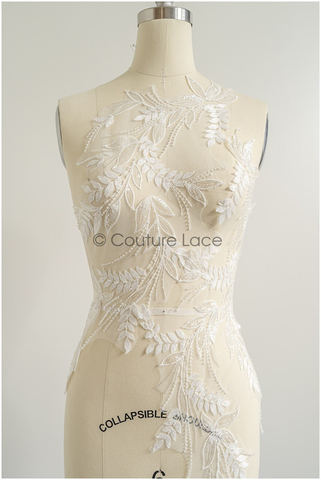 romantischer Blumen-Spitzenaufnäher / Baumwollblumen Applikation / Hochzeitskleid Spitzenapplikation / Brautblumen Applikation// A22-261