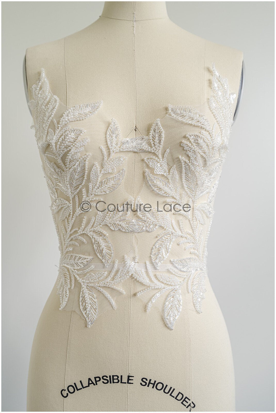 romantischer Blumen-Spitzenaufnäher / Baumwollblumen Applikation / Hochzeitskleid Spitzenapplikation / Brautblumen Applikation// A22-256