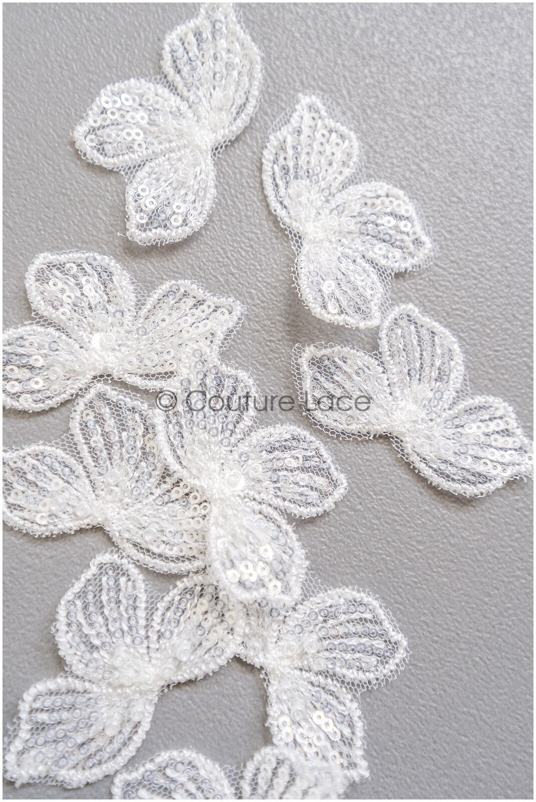 10pcs. Lace flowers for sewing/ 3D flower lace applique/ wedding dress lace applique/ bridal lace// A22-254