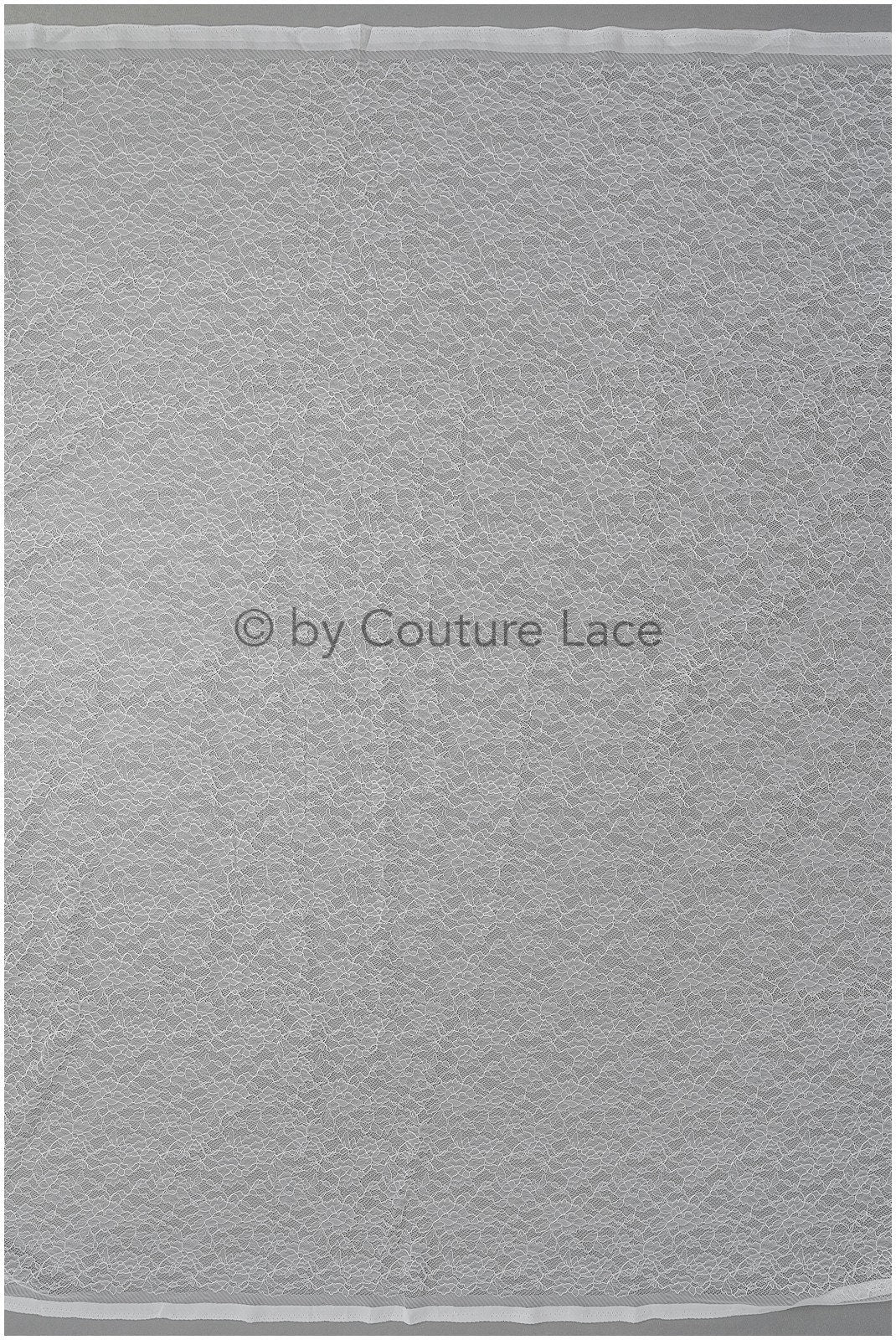 French floral lace/ bridal raschel lace/ French veil lace/ bridal chanitilly lace/ Edwardian lace fabric// L22-517