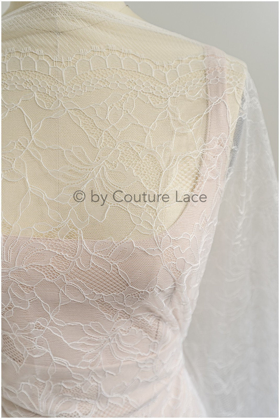 French floral lace/rassel lace for the bride // L22-518