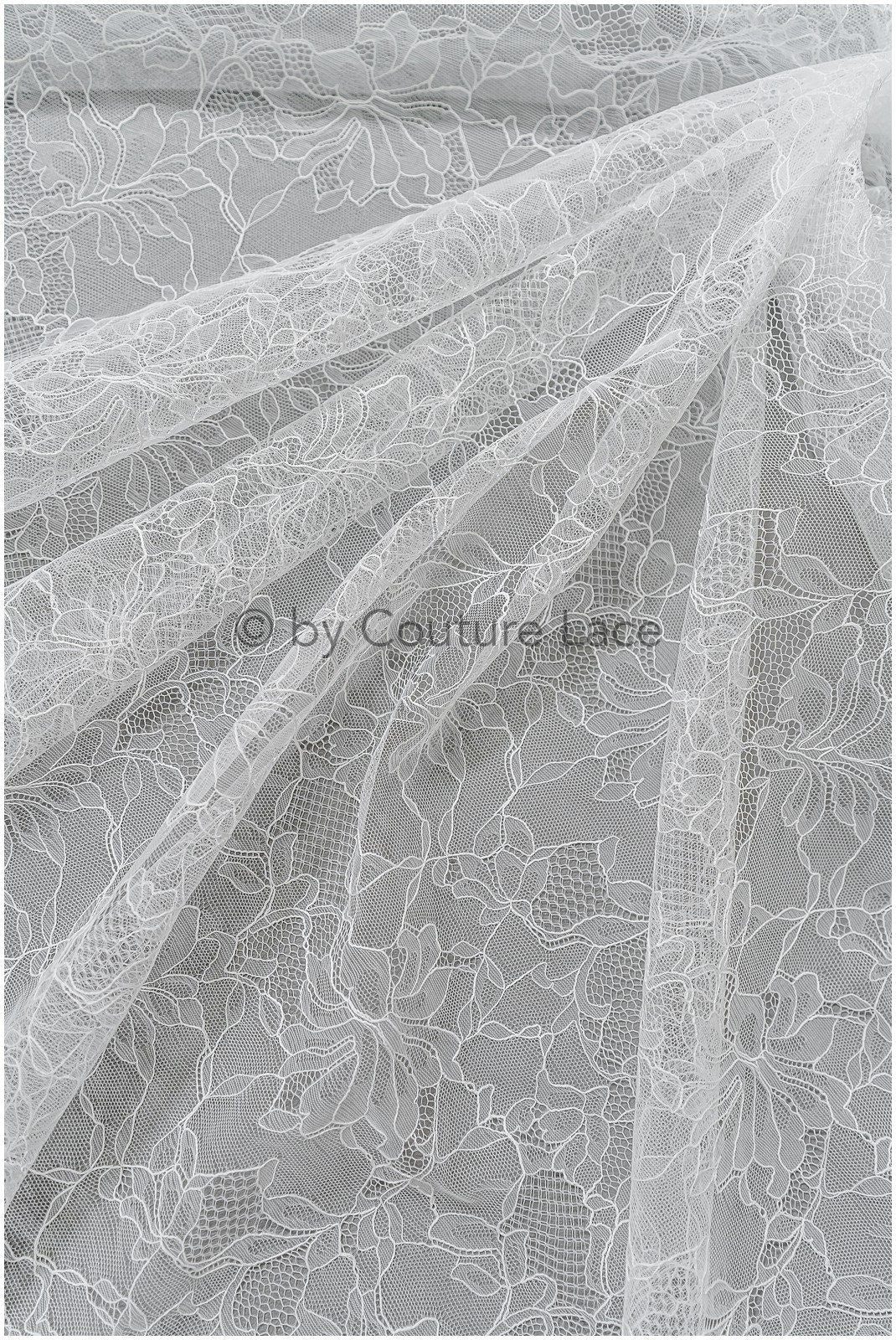 French floral lace/rassel lace for the bride // L22-518