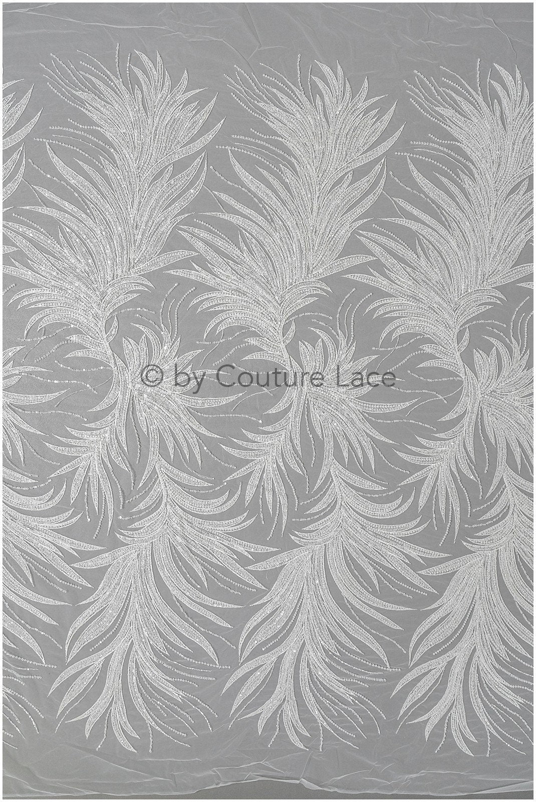 Perlen Spitzenstoff Off-White/ Perlen Spitzenstoff/ Braut Spitze Stoff/ Braut Perlenspitze// L22-510