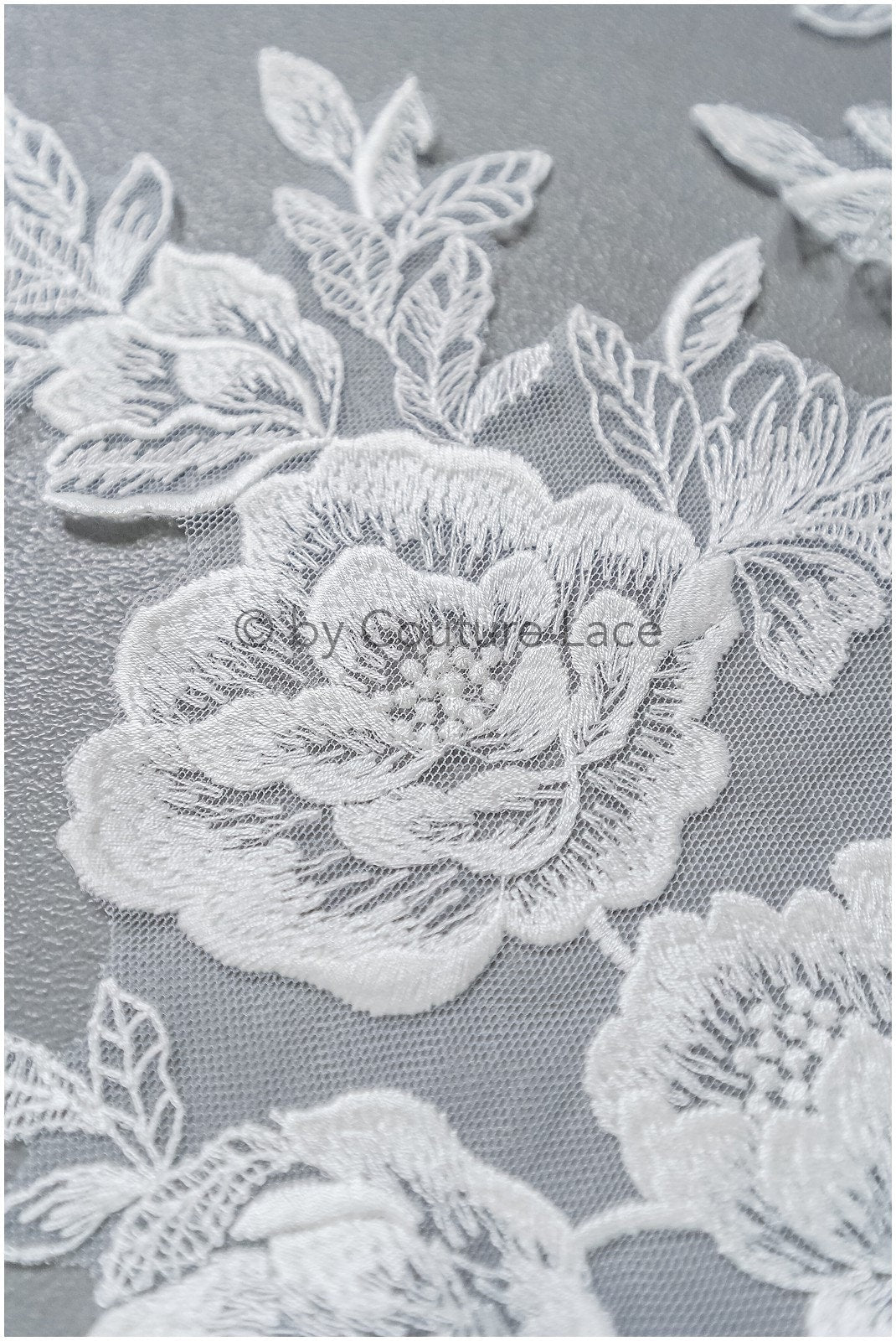 romantischer Blumen-Aufnäher/ Baumwollblumen Applikation/ Brautblumen Applikation/ Brautblumen Applikation// A22-310