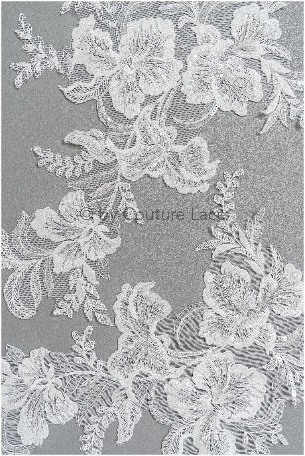 Romantische Wildblumen Spitze Aufnäher/ Baumwolle Blumen Applikation/ Brautkleid Spitze Applikation/ Brautblume Applikation// A22-296