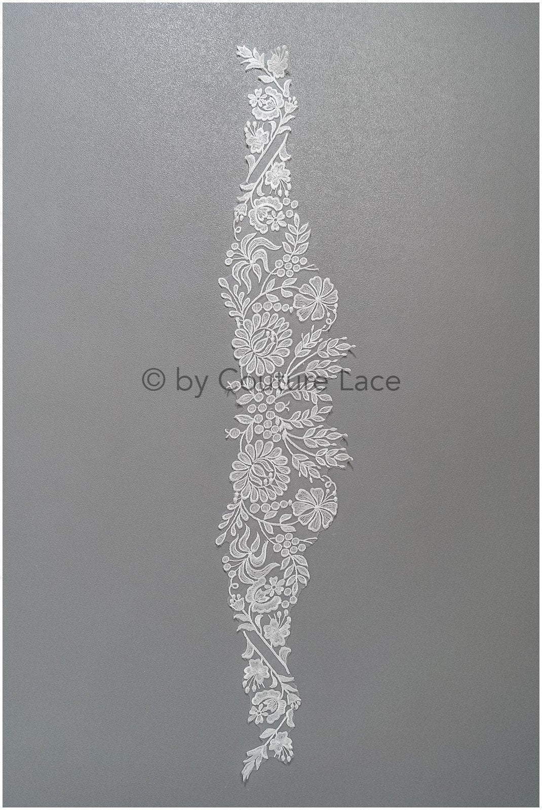 romantischer Boho Spitzengürtel/ Baumwolle Blumen Applikation/ Brautkleid Spitze Applikation// A22-313